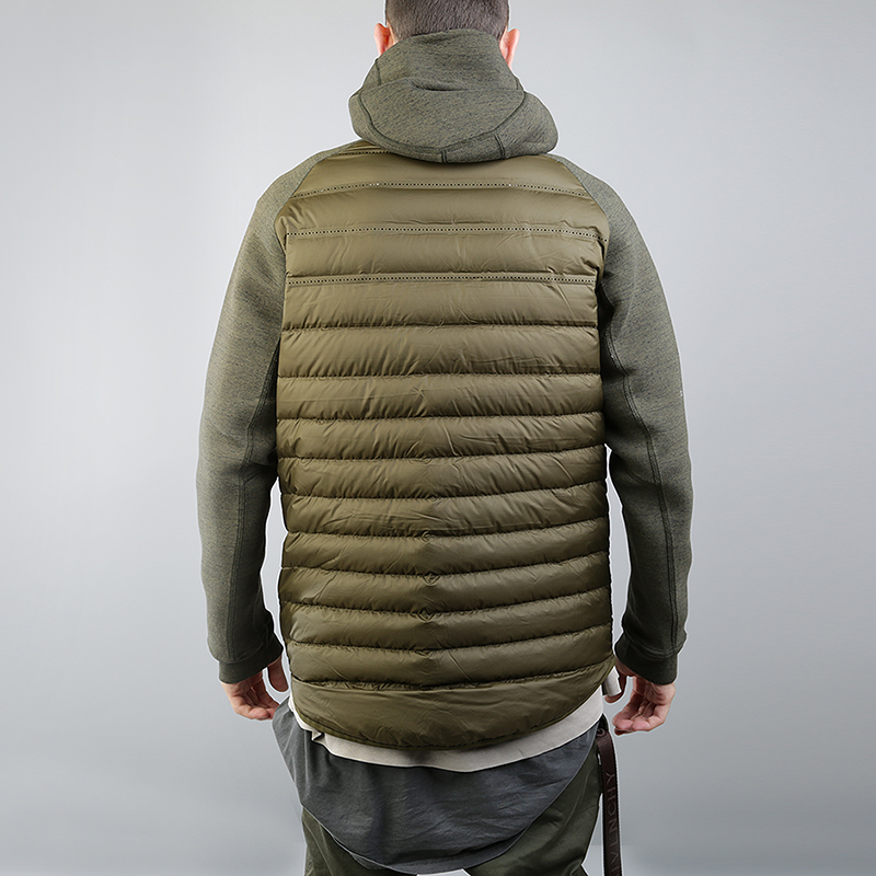 мужская зеленая куртка Nike Aeroloft Tech Fleece 678261-329 - цена, описание, фото 4